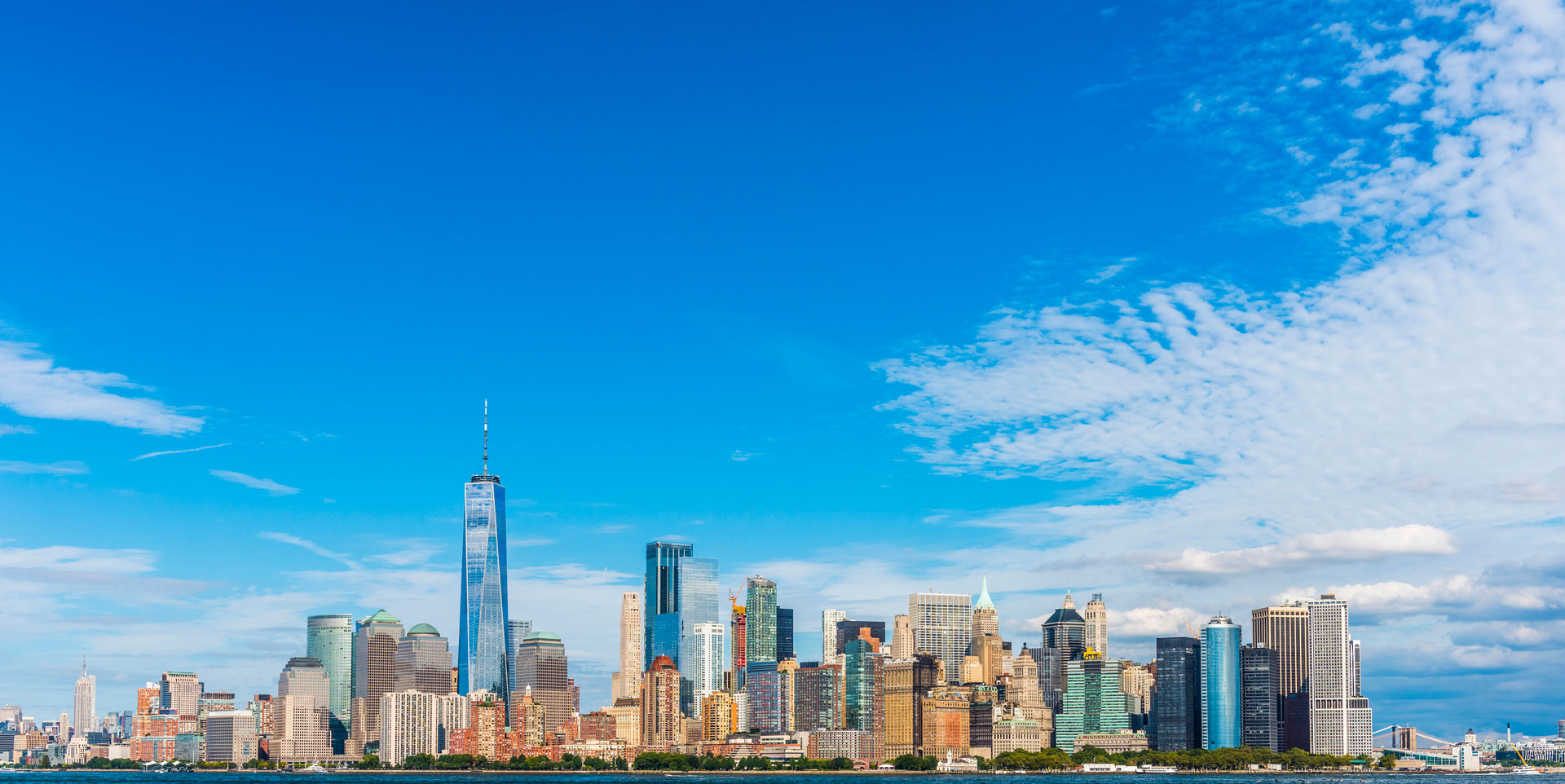 New York skyline from the B Square Realty office